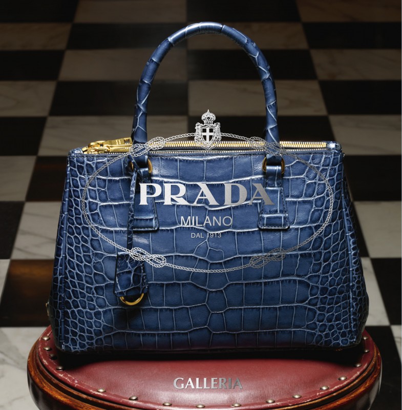 prada crystal galleria bag