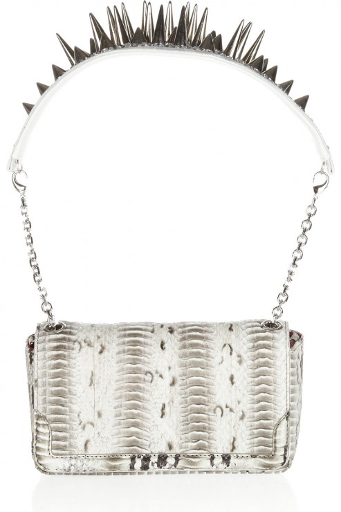 Christian Louboutin: An Iconic Artemis Bow Bag in Python Leather