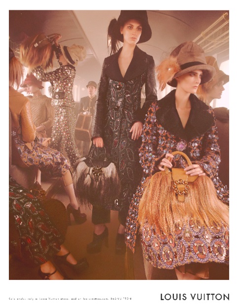 Louis Vuitton 2 Page Advertising Print Ad Vanity Fair Magazine March 2012