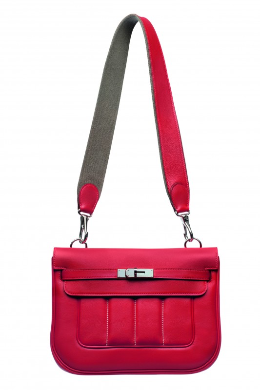 Hermes Red Veau Swift Berline Mini Bag
