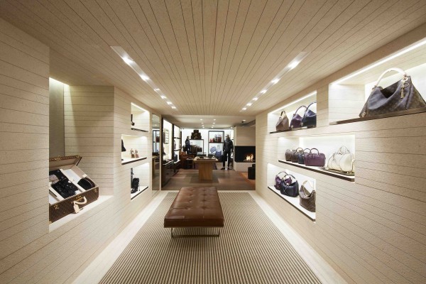 Luxury Fashion Store Louis Vuitton in Gstaad Editorial Photography