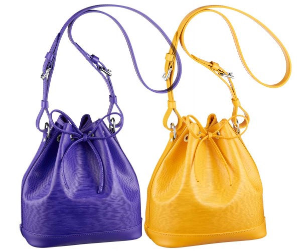 Louis Vuitton EPI Noe Figue Bucket Bag