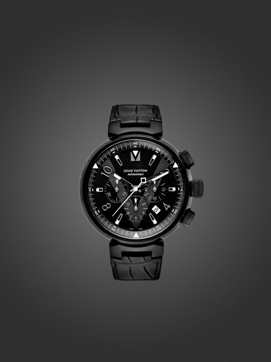 Louis Vuitton all black tambour 15 years of watchmaking, British GQ