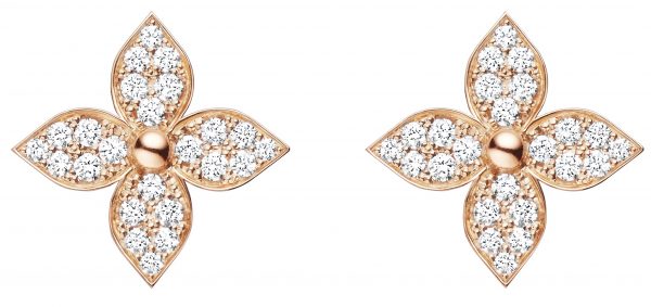Star blossom white gold earrings Louis Vuitton Silver in White gold -  26491103