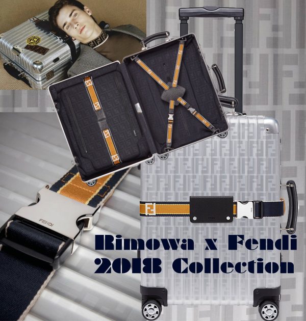 FENDI collaborates with RIMOWA on new aluminum suitcase