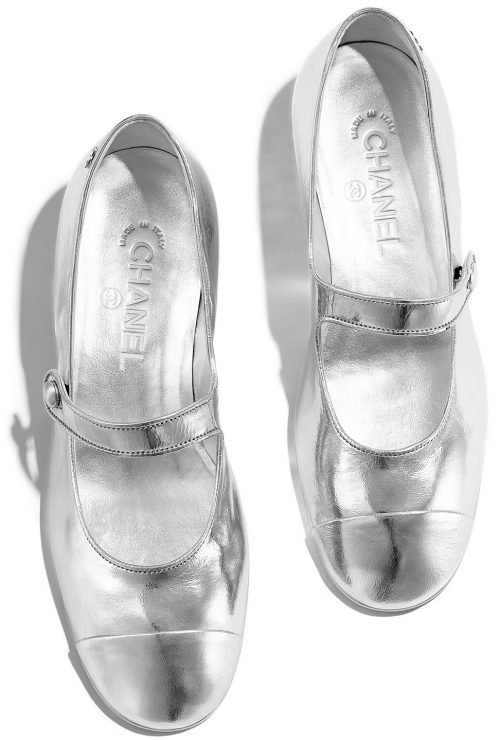 mary jane silver shoes
